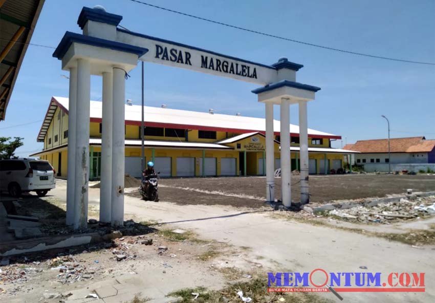 Pasar Margalela tampak sepi. (zyn)