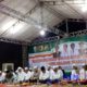 Suasana acara peringatan Maulid Nabi Muhammad dan Doa Bersama serta Deklarasi Pilkades Damai di Lapangan Wijaya Kusuma, Senin (18/11/2019) malam. (zyn)