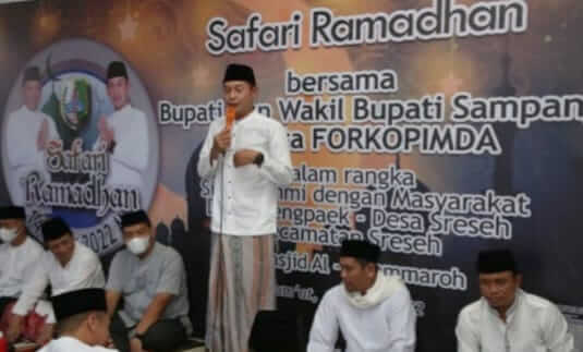 Pemerataan Pembangunan Infrastruktur Jadi Materi Wabup Sampang saat Safari Ramadan ke Sreseh