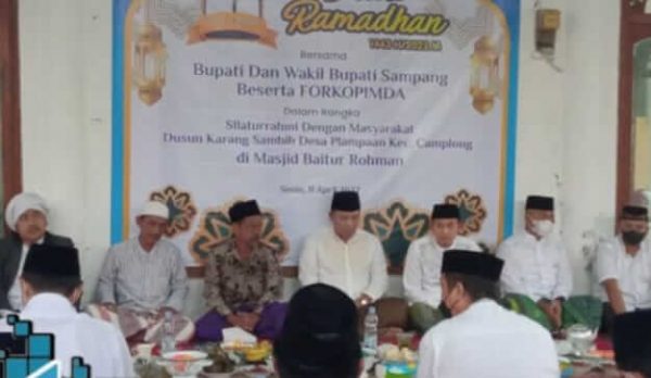 Safari Ramadan 1443 H di Camplong, Bupati Sampang Jawab Persoalan Infrastruktur dan Tendik