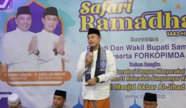 Akhiri Giat Safari Ramadan, Wabup Abdullah Kunjungi Masjid Akbar Al-Jihad Sampang