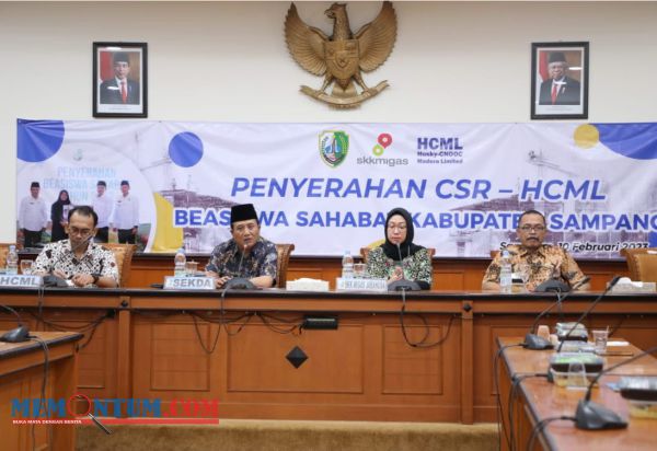 Bantu Peningkatan Pendidikan di Sampang, SKK Migas-HCML Salurkan Beasiswa